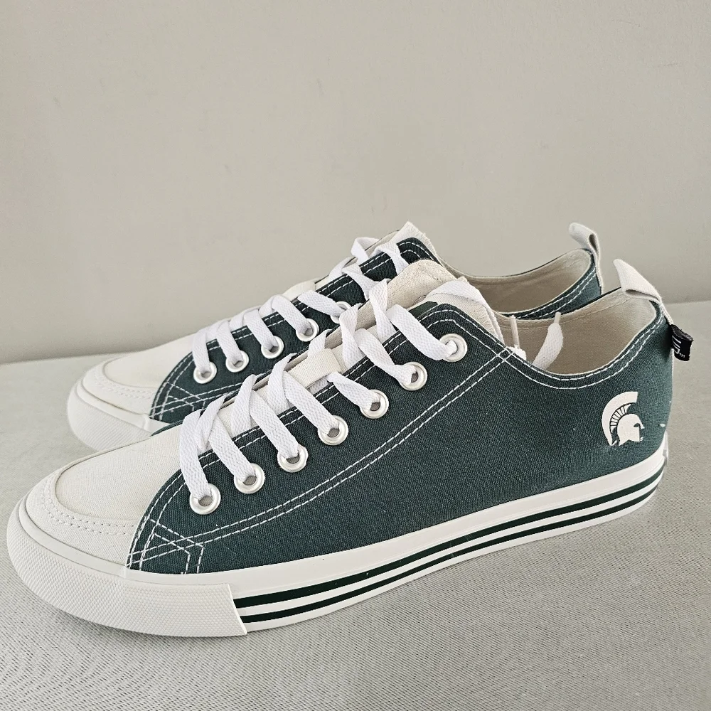 SKICKS Unisex Green Michigan State Spartans Low Top Shoes